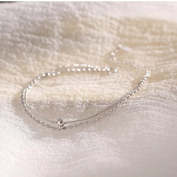 NEW Rose Gold/Sterling Silver Coin Bead Bracelet - Picture 2 of 11